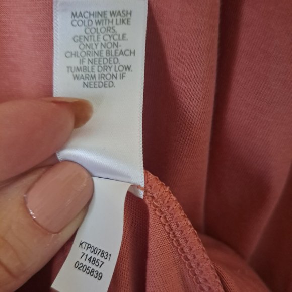 Pure Jill J Jill ballet sleeve tunic terracotta Sx XL - Picture 2 of 10